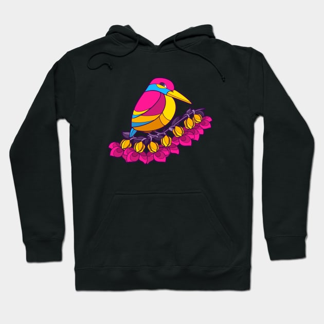 Pride Birds - Pansexual Hoodie by wanderingkotka